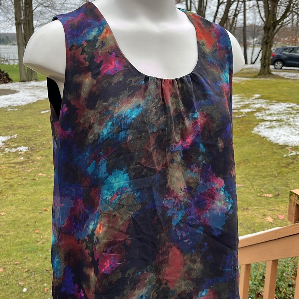 Simply Vera Vera Wang flowy artsy blouse M